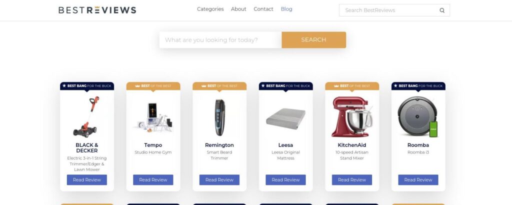 Example of successful affiliate pages